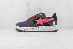 BAPE STA BLACK GREY PINK SUEDE - comprar online