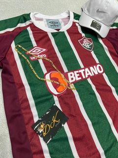 Kit- Camisa Fluminense Nova + Corrente+ Boné Nike Branco - loja online
