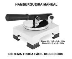 Modelador De Hamburguer Manual 2 Discos Inox na internet