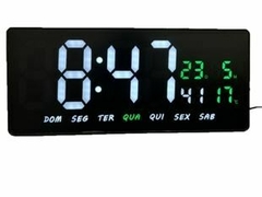 Relógio De Parede Painel LED Digital Altomex Mês, Semana e Temperatura - comprar online