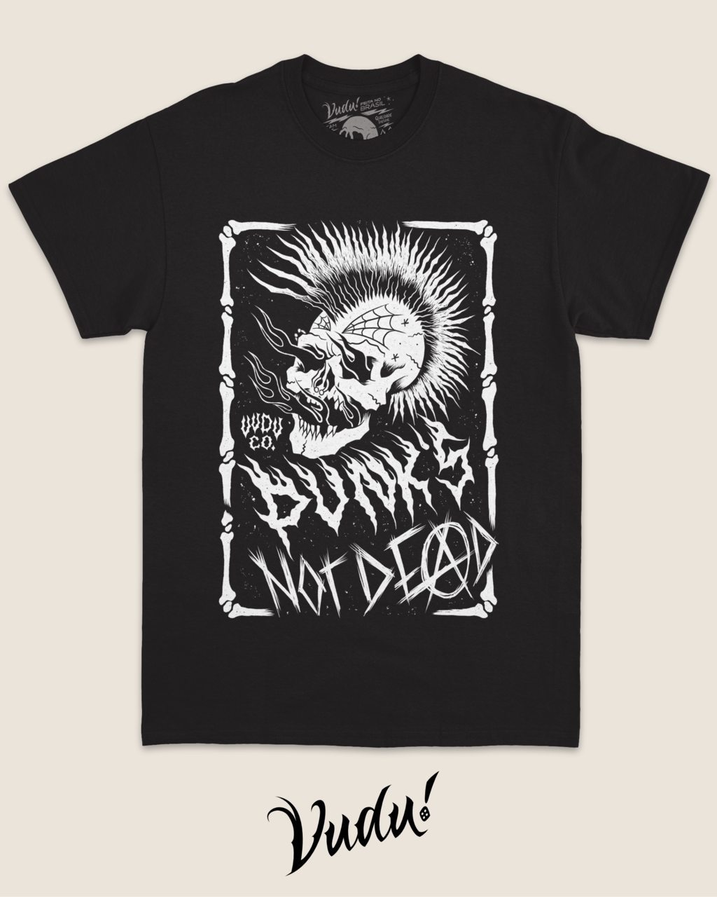Camiseta Punk s Not Dead Vudu Loja Alternativa