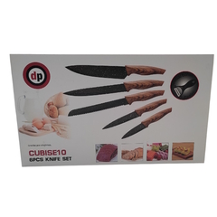 Set de cuchillos de Cocina Acero Inoxidable con revestimiento antiadherente x 6 piezas - comprar online