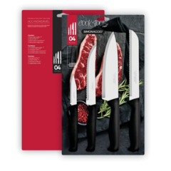 Juego Cuchillas Simonaggio Cook Tools X 4 Unid Acero Inox.