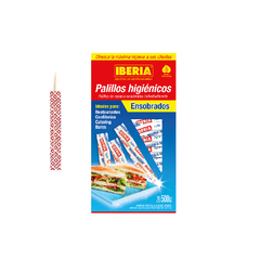 Palillos ensobrados de madera Iberia