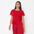 BLUSA COM BABADO OMBRO A OMBRO VERMELHO - comprar online