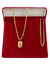 Conjunto Corrente Grumet Simples + Pulseira + Pingente (Plaquinha com Cruz 01 de Brinde!) - loja online