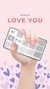 PINK MASK Placa de Stamping Love You #35 - comprar online