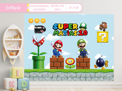 Super Mario Bros Backdrop 1
