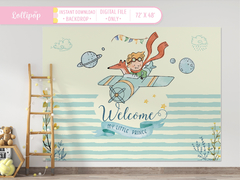 Little Prince Welcome Baby Backdrop
