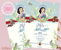 Snow White Invitation - Snow White Birthday Invitation - Snow White - Birthday Invite - buy online