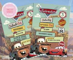 Cars - Disney Cars Movie Digital Party Invitation 1 - buy online