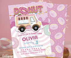 Donut Truck Party Invitation - buy online
