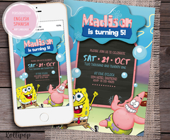 SpongeBob SquarePants Digital Party Invitation