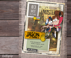 Gravity falls Digital Party Invitation - buy online