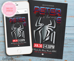 Spider-Man No Way Home Invitation - Spider Birthday Invitation 4