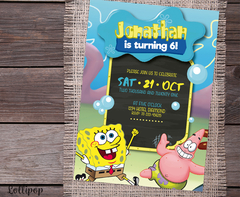 SpongeBob SquarePants Digital Party Invitation - buy online