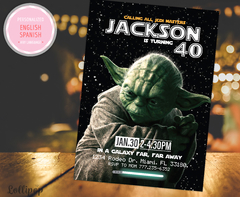 Master Yoda Star Wars Party Invitation - buy online