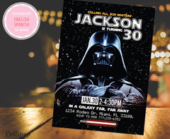 Darth Vader Star Wars Party Invitation - buy online