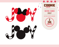 Mickey Christmas JOY designs SVG files