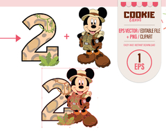Image of Safari Mouse Clipart, EPS & PNG Clip Art Files, First Mickey Mouse Birthday
