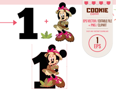 Safari Minnie Mouse Clipart, EPS & PNG Clip Art, First Minnie Mouse Birthday on internet