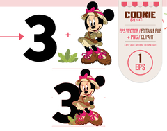 Safari Minnie Mouse Clipart, EPS & PNG Clip Art, First Minnie Mouse Birthday - online store