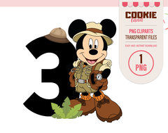 Safari Mouse Clipart, EPS & PNG Clip Art, First Mickey Mouse Birthday on internet