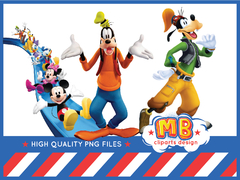 Mickey & Friends disney Png Clipart Digital - buy online