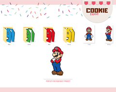 Super Mario Bros PNG alphabet clipart - TTF Super Mario FONTS on internet