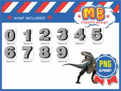 Jurassic World PNG alphabet clipart - Lollipop