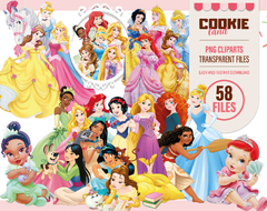 Disney princess png Clipart Digital