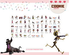 Coco png cliparts digital - buy online