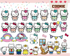 Hello kitty PNG - numbers Included - Bundle 1 - online store