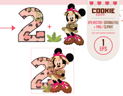 Safari Minnie Mouse Clipart, EPS & PNG Clip Art, Minnie Mouse Birthday animal print on internet