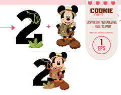 Safari Mouse Clipart, EPS & PNG Clip Art, Mickey Mouse Birthday on internet