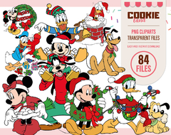 Mickey & friends Christmas 2D disney Png Clipart Digital