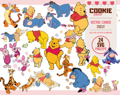 Winnie pooh friends SVG, EPS, PNG, characters