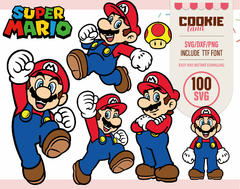 Super Mario Bros Characters - SVG files