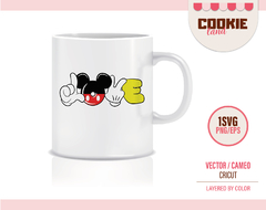 Mickey LOVE Valentine designs SVG files - buy online