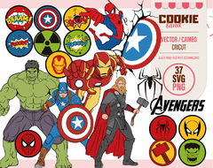 Avengers SVG layered, png Clipart Digital