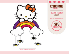 Hello kitty Rainbow Halloween SVG file