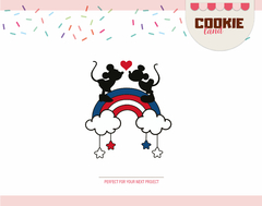 Mickey Mouse Patriotic Day - Disney 4 th july SVG files on internet