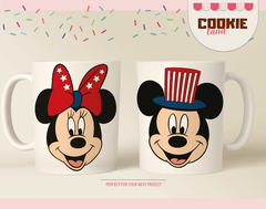 Mickey and minnie heads - Patriotic Day - Disney 4 th july SVG files on internet