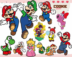 Image of Super Mario Bros Characters - SVG files