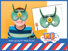 Sponge bob mask printable jpg Digital - buy online
