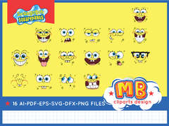 SpongeBob faces - vector files