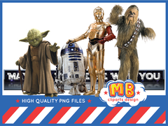 Star Wars MEGA BUNDLE, CLIPARTS, PAPERS, SVG & ALPHABETS - Lollipop