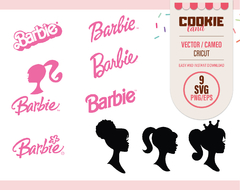 Barbie silhouette & logos - SVG files