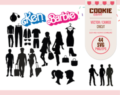 Barbie & Ken - SVG files