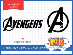 Image of Avengers MEGA BUNDLE, CLIPARTS, PAPERS, SVG & ALPHABETS